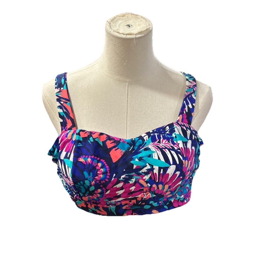 Island Escape Swimsuit Bikini Top Women's 14 Swimwear  Underwire